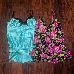 2 Piece "Nighty" Romper Bundle, SM & MD